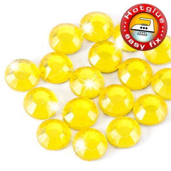 ShineStone 2cut Hotfix Strass-Steine SS16 Zitronengelb (Citrine) - 7.200 Stück