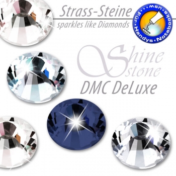 DMC ShineStone® DeLuxe KEIN Hotfix Strass-Steine, SS16 Farbe Nachtblau (Montana) - Inhalt 1400 Stück