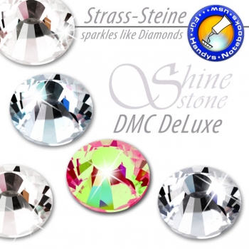 DMC ShineStone® DeLuxe KEIN Hotfix Strass-Steine, SS12 Farbe Mehrfarbig (Rainbow) - Inhalt 1400 Stück