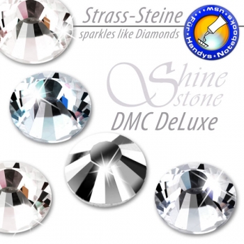 DMC ShineStone® DeLuxe KEIN Hotfix Strass-Steine, SS12 Farbe Silber metallic (Silver mine) - Inhalt 1400 Stück