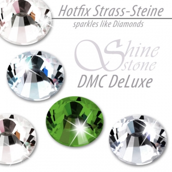 DMC ShineStone® DeLuxe Hotfix Strass-Steine, SS30 Farbe Olivegrün (Olivine) - Inhalt 280 Stück