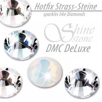 DMC ShineStone® DeLuxe Hotfix Strass-Steine, SS30 Farbe Weiß Opal (White Opal) - Inhalt 280 Stück