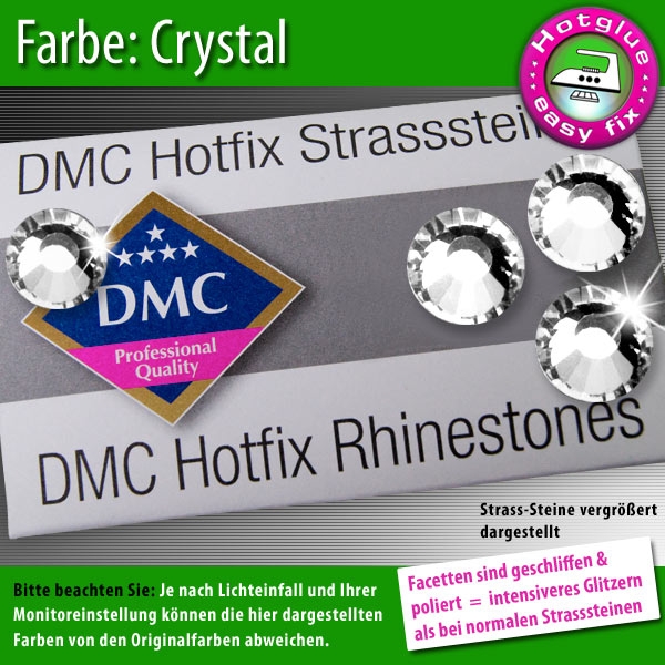 DMC Hotfix Strass-Steine SS20, Crystal – 1440 Stück