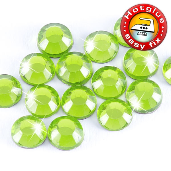 ShineStone 2cut Hotfix Strass-Steine SS20 Hellgrün (Peridot) - 3.600 Stück