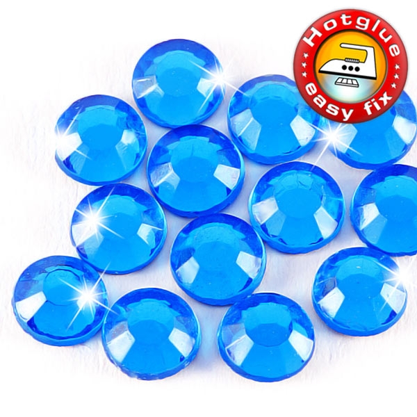 ShineStone 2cut Hotfix Strass-Steine SS20 Safirblau (Sapphire) - 3.600 Stück