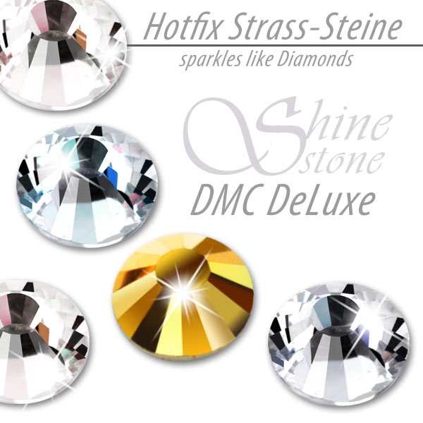 DMC ShineStone® DeLuxe Hotfix Strass-Steine, SS20 Farbe Gold metallic (Gold mine) - Inhalt 1400 Stück