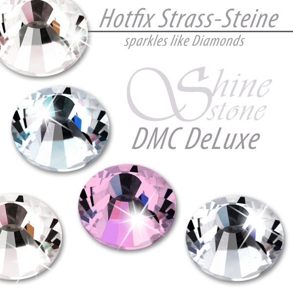 DMC ShineStone® DeLuxe Hotfix Strass-Steine, SS16 Farbe Zartrosa (Light Rose) - Inhalt 1400 Stück