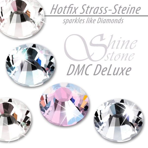 DMC ShineStone® DeLuxe Hotfix Strass-Steine, SS30 Farbe Zartrosa AB (Light Rose AB) - Inhalt 280 Stück