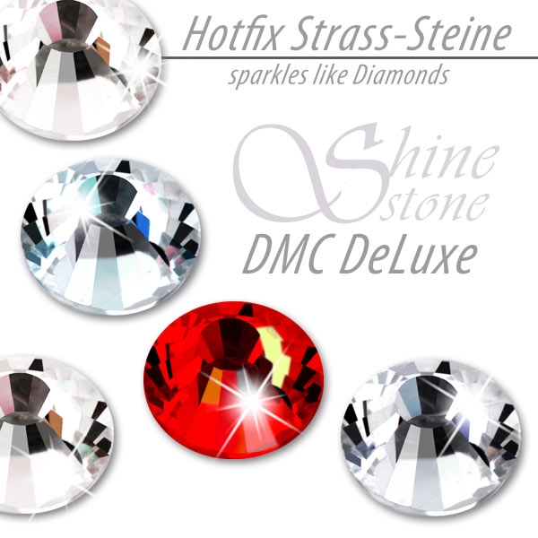DMC ShineStone® DeLuxe Hotfix Strass-Steine, SS30 Farbe Feuerrot (Light Siam) - Inhalt 280 Stück