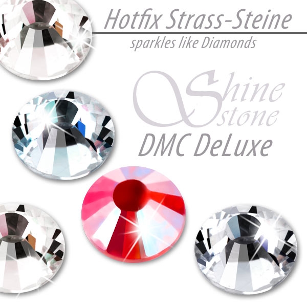 DMC ShineStone® DeLuxe Hotfix Strass-Steine, SS30 Farbe Feuerrot AB (Light Siam AB) - Inhalt 280 Stück