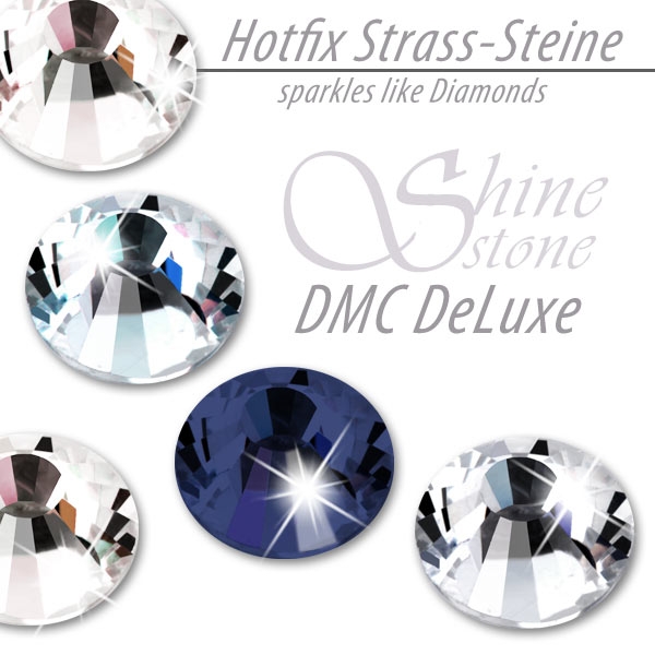 DMC ShineStone® DeLuxe Hotfix Strass-Steine, SS30 Farbe Nachtblau (Montana) - Inhalt 280 Stück