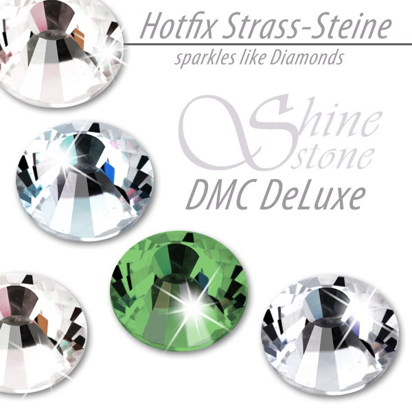 DMC ShineStone® DeLuxe Hotfix Strass-Steine, SS30 Farbe Hellgrün (Peridot) - Inhalt 280 Stück