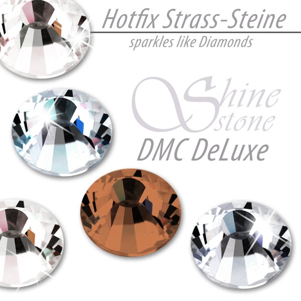 DMC ShineStone® DeLuxe Hotfix Strass-Steine, SS20 Farbe Braun (Smoked Topaz) - Inhalt 1400 Stück